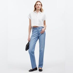 Madewell crop dolman shirt